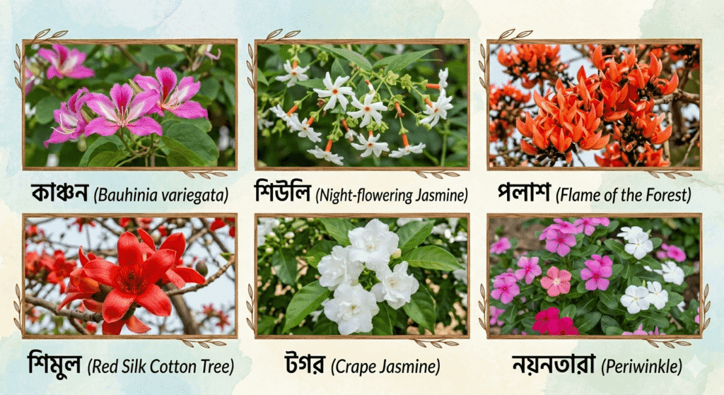 বসন্ত ও শরৎকালের ফুল