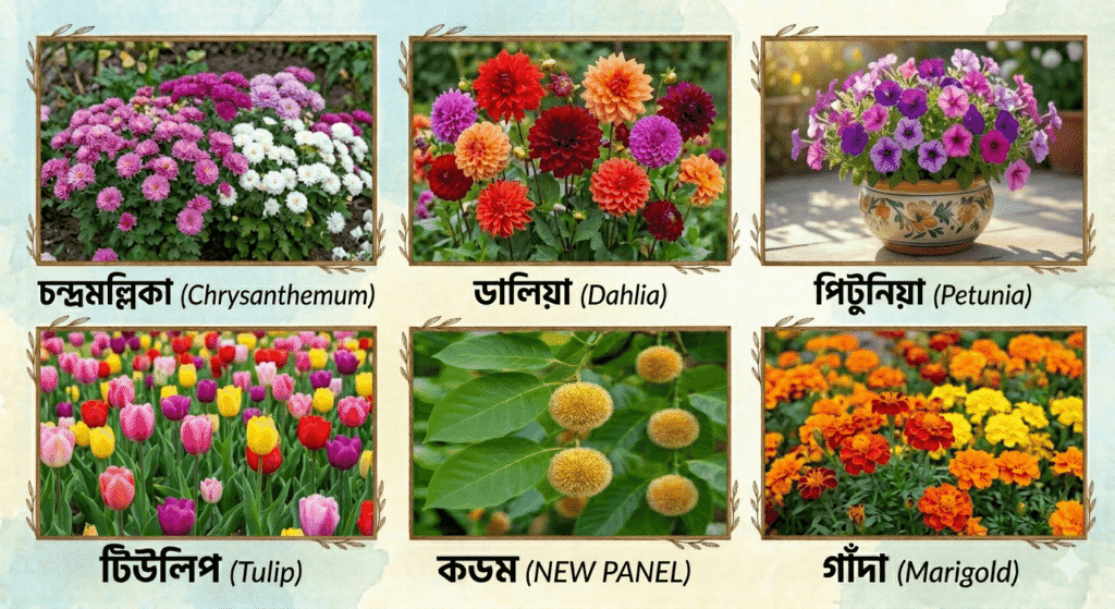 শীতকালে কোন কোন ফুল ফোটে