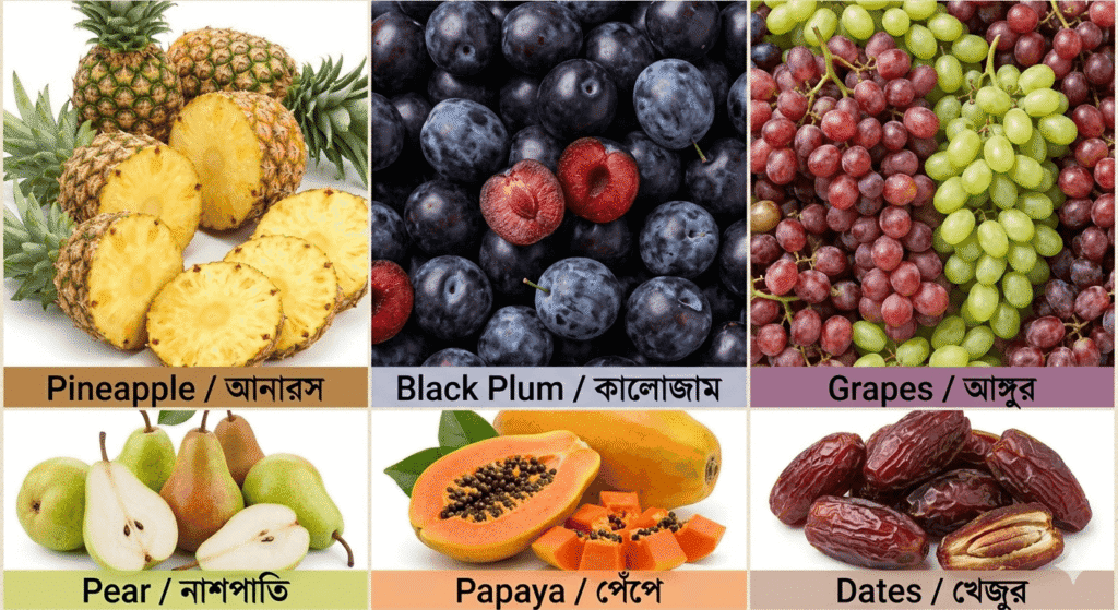 গ্রীষ্ম ও অন্যান্য ঋতুর ফল