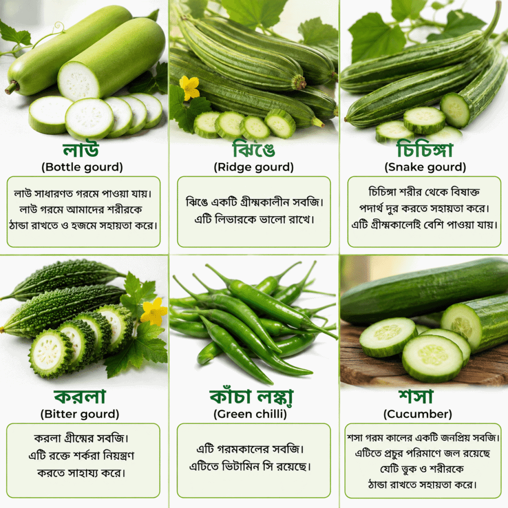 গরমকালের সব্জি